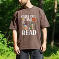 Carve Out Time To Read Halloween Ghost Books Raglan Baseball Tee Men's Comfort Colors T-Shirt Espresso