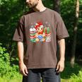 Christmas Gingerbread Man Reading Book Snowflake Teacher Men's Comfort Colors T-Shirt Espresso Christmas Gingerbread Man Reading Book Snowflake Teacher Men's Comfort Colors T-Shirt Espresso