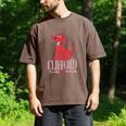 Clifford The Big Red Dog Pink Text With Bow Illustrated Book Men's Comfort Colors T-Shirt Espresso Clifford The Big Red Dog Pink Text With Bow Illustrated Book Men's Comfort Colors T-Shirt Espresso