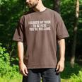 I Closed My Book To Be Here You'Re Welcome Saying Men's Comfort Colors T-Shirt Espresso
