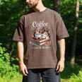 Coffee Cats And Books Cozy Calico Reader Love Cute Cat Men's Comfort Colors T-Shirt Espresso Coffee Cats And Books Cozy Calico Reader Love Cute Cat Men's Comfort Colors T-Shirt Espresso