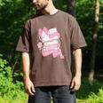 Coquette Reading Book Lover Pink Bow Bookish Mom & Daughter Men's Comfort Colors T-Shirt Espresso
