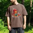 Cozy Gingerbread Christmas Reading Book Xmas Snowflakes Fall Men's Comfort Colors T-Shirt Espresso