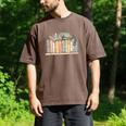 Cute Cat Sleeping On Books Men's Comfort Colors T-Shirt Espresso