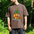 Cute Cats Reading Books Christmas Tree Men's Comfort Colors T-Shirt Espresso