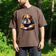 Cute Dog English Bulldog Reading Book Men's Comfort Colors T-Shirt Espresso Cute Dog English Bulldog Reading Book Men's Comfort Colors T-Shirt Espresso