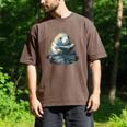 Cute Manatee Reading Book Bookworm Readers Manatee Lover Men's Comfort Colors T-Shirt Espresso