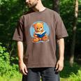 Cute Teddy Bear Reading Book Fun Men's Comfort Colors T-Shirt Espresso