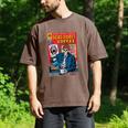 Dead Roast Coffee Comic Book Cover Style Skeleton Barista Men's Comfort Colors T-Shirt Espresso