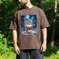 Deer Reads Book Women Girls Reindeer Men's Comfort Colors T-Shirt Espresso
