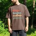 Dogs Books Coffee Plant Lover Gardening Cute Mom Life Men's Comfort Colors T-Shirt Espresso