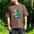 Dragon With Book Men's Comfort Colors T-Shirt Espresso