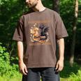 Easily Distracted By Books & Dragons Librarian Book Lover Men's Comfort Colors T-Shirt Espresso
