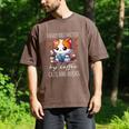 Easily Distracted By Coffee Cats And Books Men's Comfort Colors T-Shirt Espresso Easily Distracted By Coffee Cats And Books Men's Comfort Colors T-Shirt Espresso