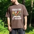 Education Is Freedom Books History Teacher Kids Men's Comfort Colors T-Shirt Espresso