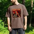 Fight Evil Read Books Propaganda Poster Men's Comfort Colors T-Shirt Espresso