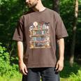 Ghost Book Reading Books Lover Teacher Happy Halloween Men's Comfort Colors T-Shirt Espresso