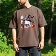 Ghost Reading Book Coquette Bow Halloween Girl Toddler Kid Premium Men's Comfort Colors T-Shirt Espresso