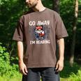 Go Away I'm Reading Book Reader Cute Fox Librarians Men's Comfort Colors T-Shirt Espresso Go Away I'm Reading Book Reader Cute Fox Librarians Men's Comfort Colors T-Shirt Espresso