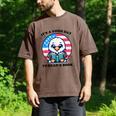 A Good Day To Read a Book Reading Eagle With American Flag Men's Comfort Colors T-Shirt Espresso