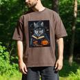 Halloween Girls Boys Cute Wolf Book Pumpkin Kids Halloween Men's Comfort Colors T-Shirt Espresso