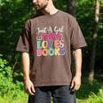 Just a Girl Who Loves Books Reader Girls Bookish Women Men's Comfort Colors T-Shirt Espresso