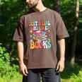 Just A Girl Who Loves Books Reading Cute Bookworm Girls Kids Men's Comfort Colors T-Shirt Espresso