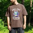 Just a Girl Who Loves Dragons And Books Dragon For Kids Men's Comfort Colors T-Shirt Espresso Just a Girl Who Loves Dragons And Books Dragon For Kids Men's Comfort Colors T-Shirt Espresso