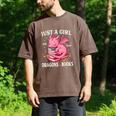 Just A Girl Who Loves Dragons And Books Dragon Reading Lover Men's Comfort Colors T-Shirt Espresso