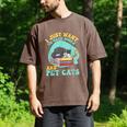 I Just Want To Read Books And Pet Cats Cat Book Lovers Men's Comfort Colors T-Shirt Espresso