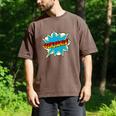 Kids Boys Benjamin Name Personalized Superhero Comic Book Men's Comfort Colors T-Shirt Espresso