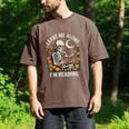 Leave Me Alone Skeleton Reading Book Floral Moon Librarian Men's Comfort Colors T-Shirt Espresso
