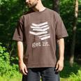 Let's Get Lit Books Men's Comfort Colors T-Shirt Espresso Let's Get Lit Books Men's Comfort Colors T-Shirt Espresso