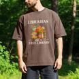 Librarian Of a Free Library Floral Book Lover Men's Comfort Colors T-Shirt Espresso
