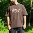 Librarian Valentines Day Daisy School Library Book Lover Premium Men's Comfort Colors T-Shirt Espresso