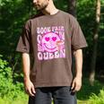 Library Book Fair Queen Vibe Groovy Tie Dye School Reading Men's Comfort Colors T-Shirt Espresso