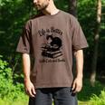 Life Is Better With Cats & Books Tuxedo Cat Mom Women Men's Comfort Colors T-Shirt Espresso