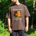 Life Is Better With Cats And Books Cute Cat Lover Men's Comfort Colors T-Shirt Espresso Life Is Better With Cats And Books Cute Cat Lover Men's Comfort Colors T-Shirt Espresso
