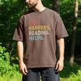 Life Happens Reading Helps Book Lovers Vinage Men's Comfort Colors T-Shirt Espresso