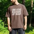 Love Jesus Read Books Lift Heavy Men's Comfort Colors T-Shirt Espresso Love Jesus Read Books Lift Heavy Men's Comfort Colors T-Shirt Espresso