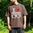I Love Nerds I Heart Nerds For Science Book Knowledge Geeks Men's Comfort Colors T-Shirt Espresso I Love Nerds I Heart Nerds For Science Book Knowledge Geeks Men's Comfort Colors T-Shirt Espresso