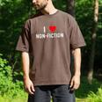 I Love Non Fiction Heart Books Reading Writing Writer Read Men's Comfort Colors T-Shirt Espresso I Love Non Fiction Heart Books Reading Writing Writer Read Men's Comfort Colors T-Shirt Espresso