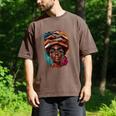 Melanin Girl Afro Book Lover Librarian Teacher Student Men's Comfort Colors T-Shirt Espresso
