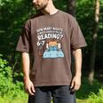 Orange Cat Reading Book 67 Six Seven Meme Men's Comfort Colors T-Shirt Espresso