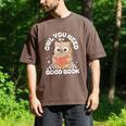 Owl You Need Is A Good Book Teacher Librarian Reading Men's Comfort Colors T-Shirt Espresso