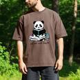 Panda Reading Chapter Books Men's Comfort Colors T-Shirt Espresso