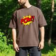 POW -Adults Kids Comic Book Cartoon Pop Art Novelty Sarcastic Men's Comfort Colors T-Shirt Espresso POW -Adults Kids Comic Book Cartoon Pop Art Novelty Sarcastic Men's Comfort Colors T-Shirt Espresso