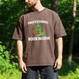 Professional Bookworm Reading Lover Cute Worm Glasses Book Men's Comfort Colors T-Shirt Espresso