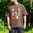 Read Boo KS Read More Bo KS Cute Ghost Reading Book Men's Comfort Colors T-Shirt Espresso
