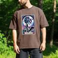 The Reader Tarot Card Reading Skeleton Skull Book Lover Men's Comfort Colors T-Shirt Espresso